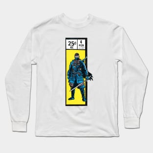 Comic book corner box - Jin Sakai Ghost of Tsushima fan art Long Sleeve T-Shirt